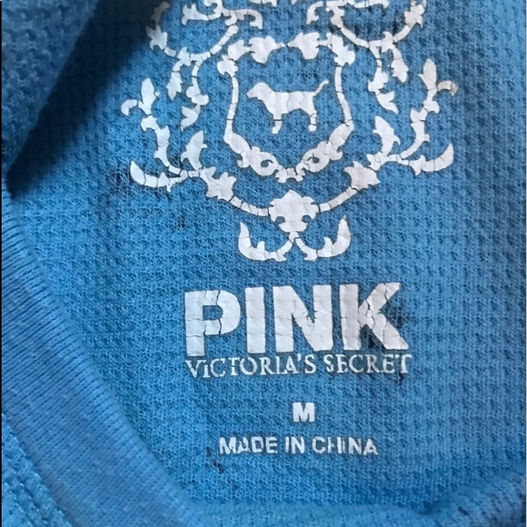 Waffle PINK VS blue moose long sleeve - Picture 2 of 3